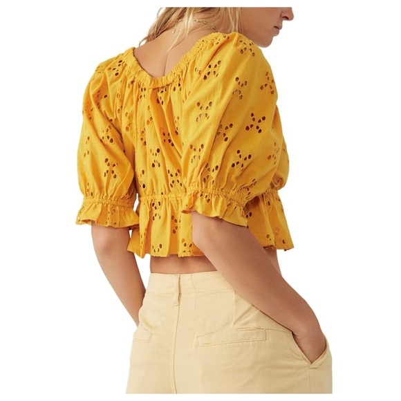 Free People | Prairie Cottagecore Coastal Cowgirl Gardenia Top Golden Girl | M - Picture 3 of 12